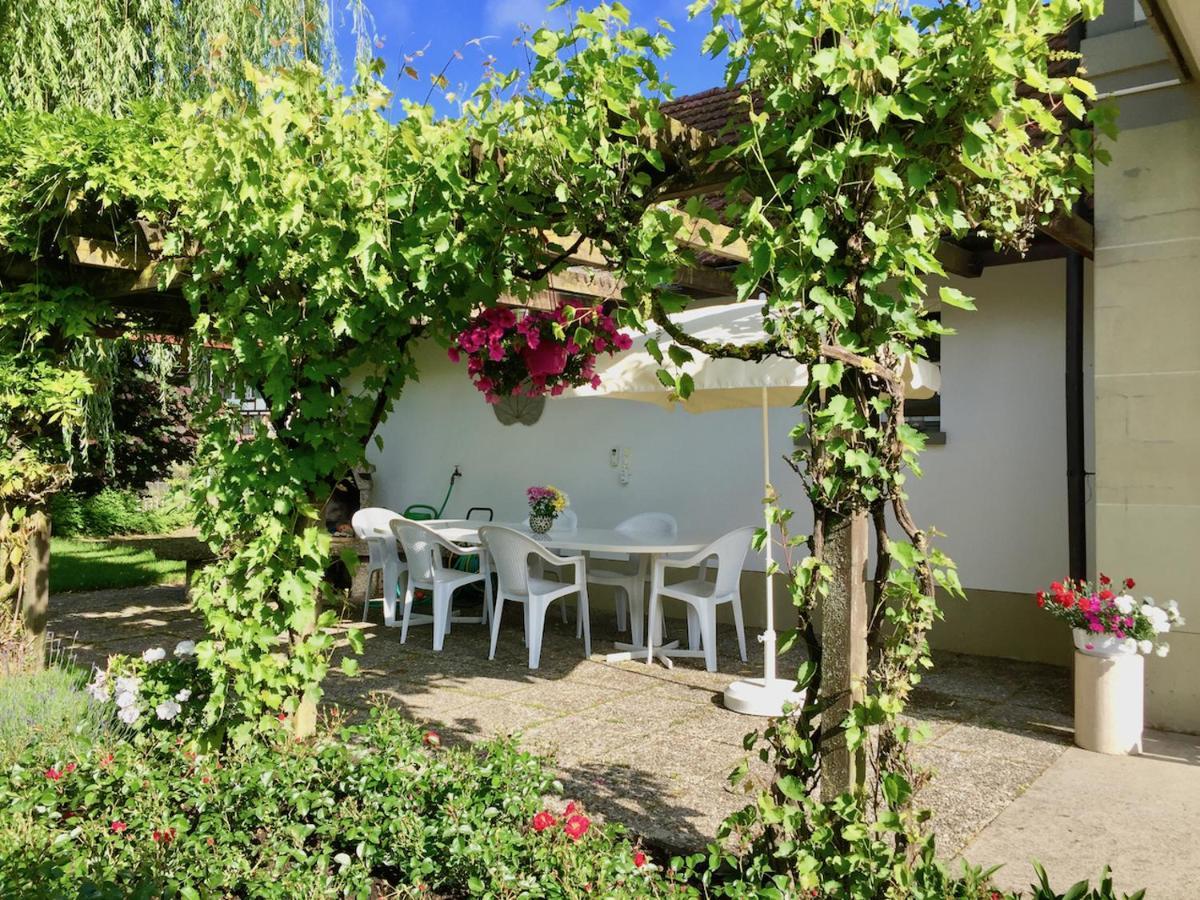 "Zur Alten Schmiede", 70M2 Studio Mit Kaminfeuer Und Sauna Fraubrunnen Kültér fotó